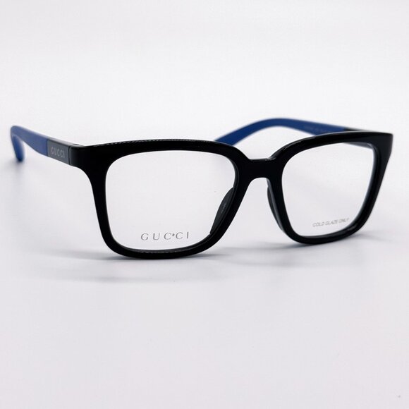 NEW GUCCI GG1738O 004 BLACK/BLUE MEN EYEGLASSES GUCCI - Picture 6 of 11